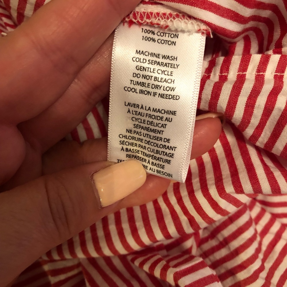 Beach lunch lounge Ariana Pinstripe Wrap Top - Picture 7 of 8